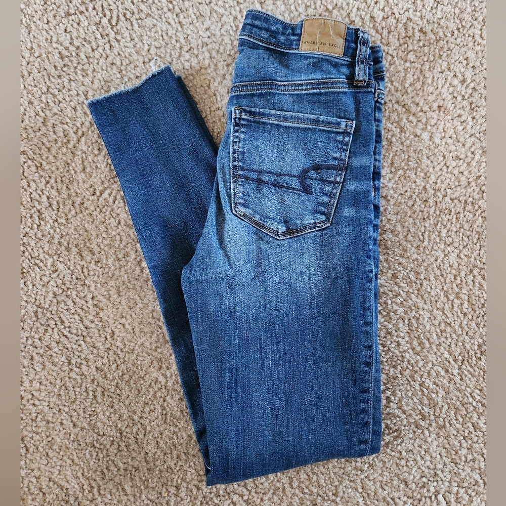 American Eagle Super Hi Rise Jegging Crop